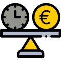 Icono Equilibrio Tiempo - Dinero